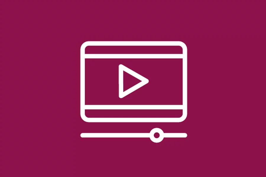 The FES icon shows a multimedia button on a laptop used for videos