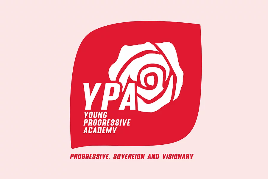 The Young Progressive Academy logo features red roses bearing the words “Progressive, Sovereign and Visionary”