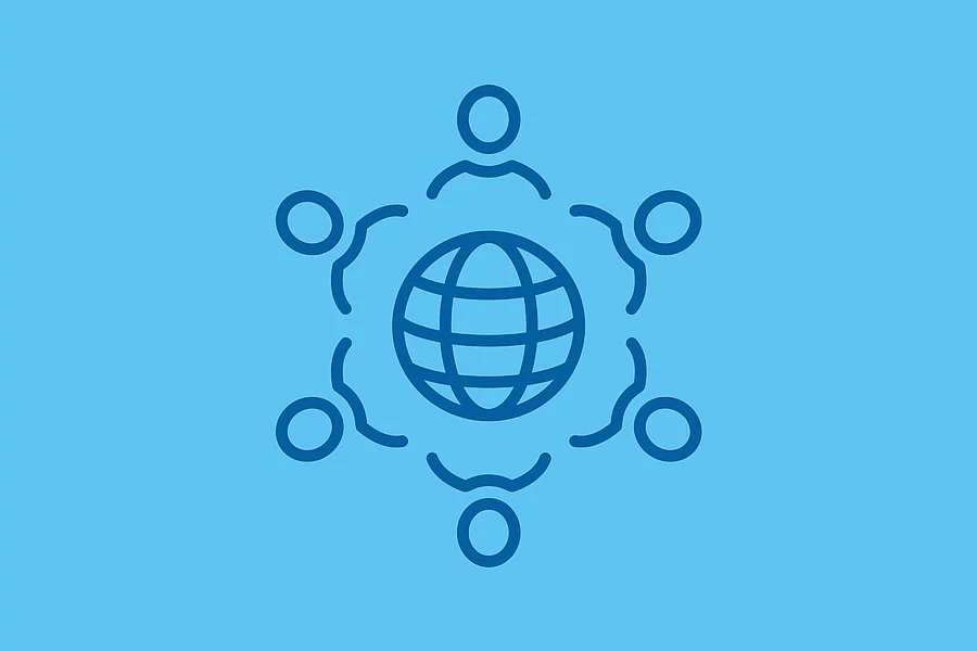 The FES icon shows a globe with figures circling it