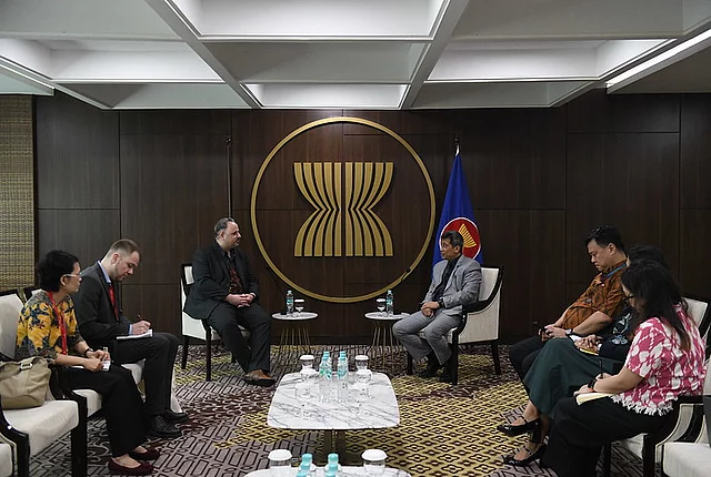 ASEAN DSG for Community and Corporate Affairs met with Mirco Guenther
