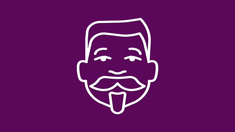 White FES icon shows the Head of Friedrich Ebert on a purple background
