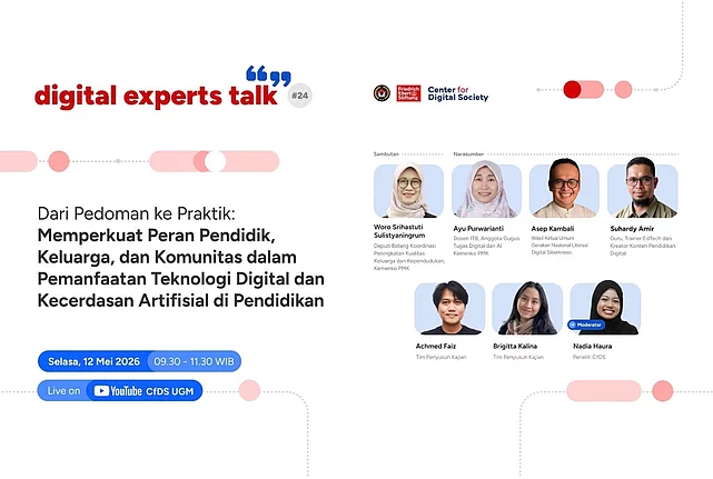 Experts Talks series entitled “From Guidelines to Practice: Strengthening the Role of Educators, Families, and Communities in the Use of Digital Technology and Artificial Intelligence in Education” 