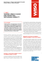 Shaping urban change and promoting sustainable mobility