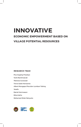 Innovative economic empowerment based on village potential resources